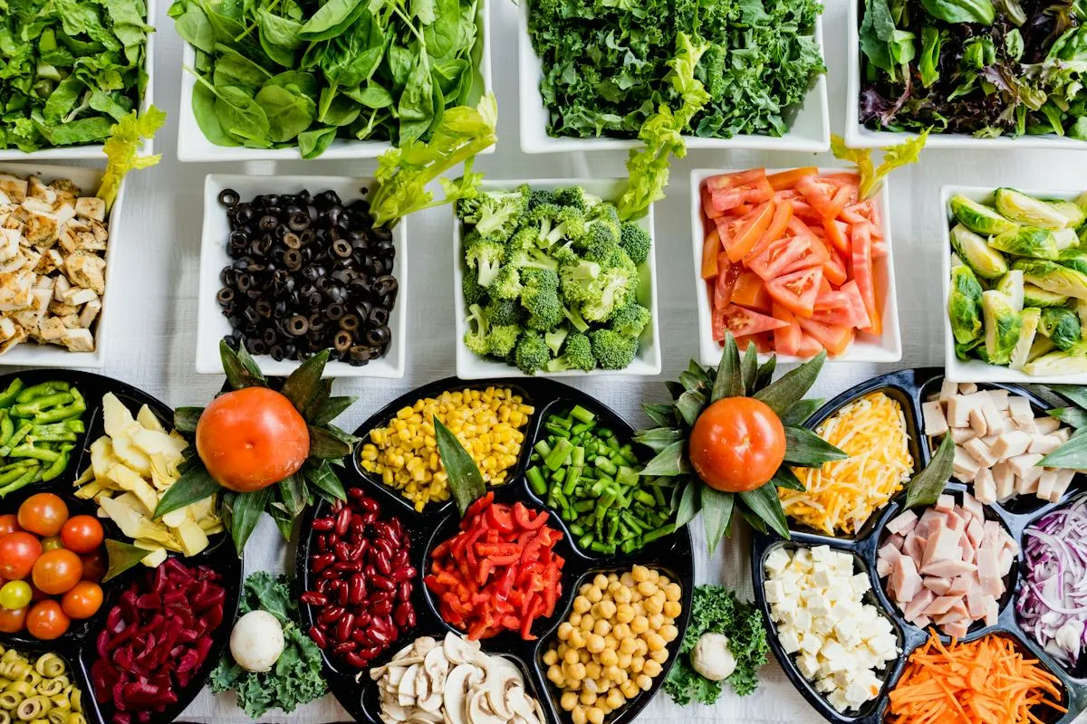 Fresh vegetables and seasonal food ingredients